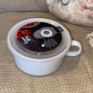 🤍NWT SouperMug Large Ceramic White 22oz Food Mug